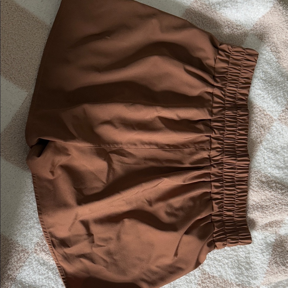 Brown Athletic Shorts, women’s size large - Picture 4 of 5